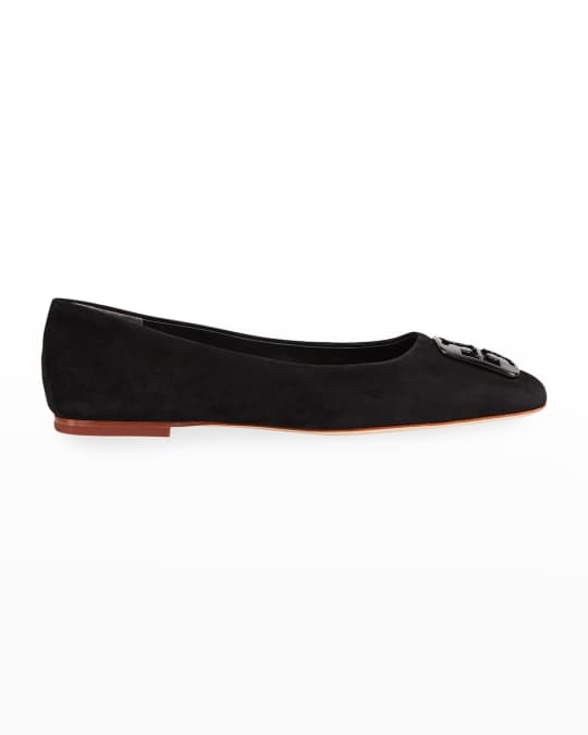 Georgia Suede Square Toe Ballerina Flats