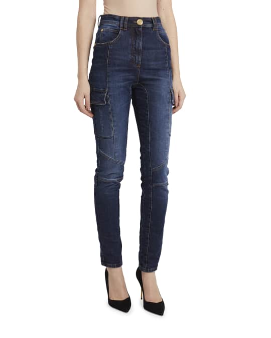 Balmain High-Waist Skinny Jeans | Neiman Marcus