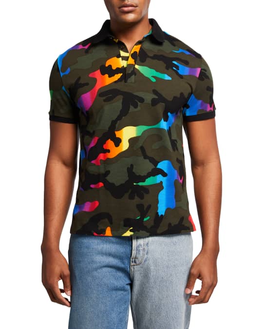 Valentino camouflage clearance polo shirt