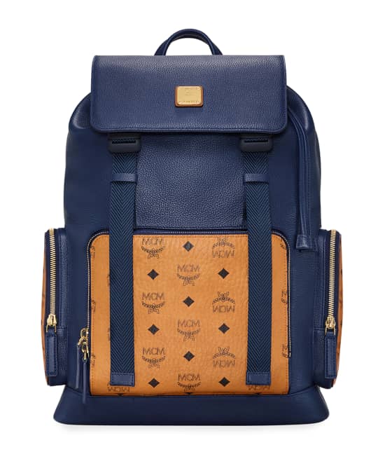 Men s Brandenburg Visetos Leather Medium Backpack