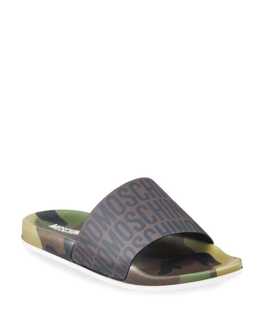 Moschino camo slides clearance