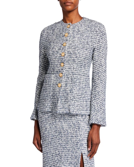 St. John Collection Bicolor Tweed Knit Jacket | Neiman Marcus