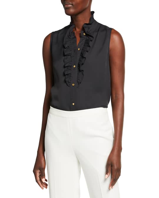 Tory burch ruffle shell deals top