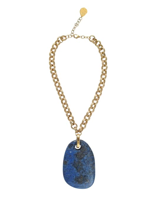 Blue Lapis Pendant Necklace