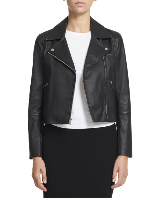 Theory leather moto jacket discount