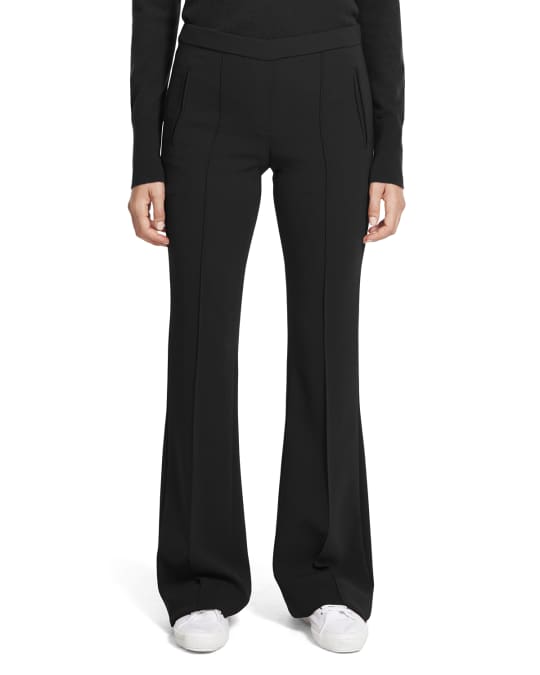 Mid-Rise Pintuck Crop Flare Pant - Eden - Kiki