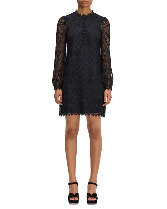 kate spade new york scallop lace mini dress | Neiman Marcus