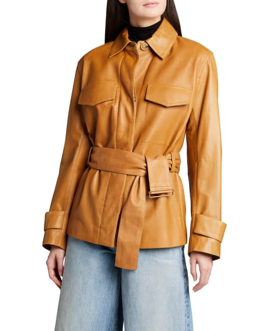 Vince lamb clearance leather jacket