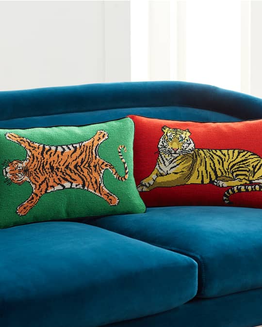 Safari Needlepoint Pillow