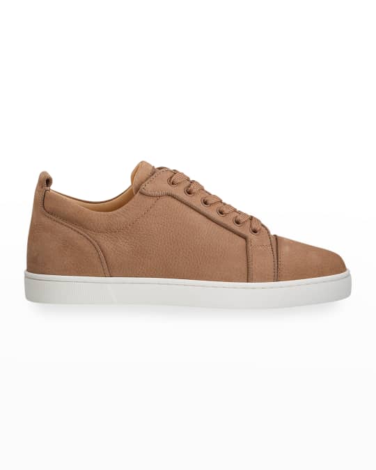 Christian Louboutin Louis Junior Orlato Suede Sneaker in Brown for