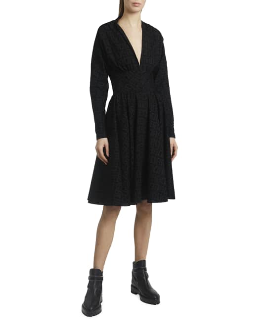 alaia black chiffon dress ALAA: Black Knit Molded Bodycon Maxi Dress