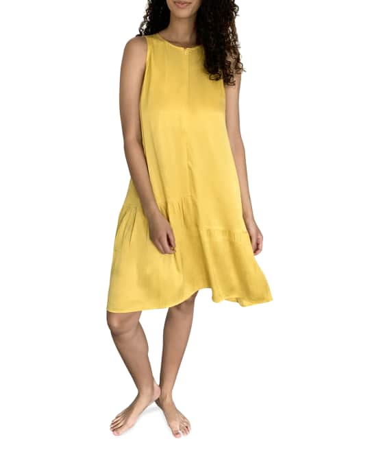 Emilia George Maternity Violette Sleeveless Flounce Hem Dress Neiman Marcus