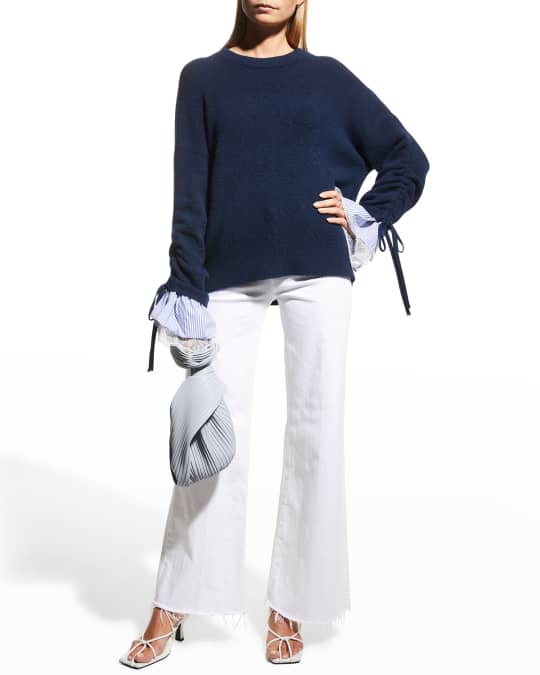 Cinq a Sept Atlas Turtleneck Bell Sleeve Sweater Neiman Marcus