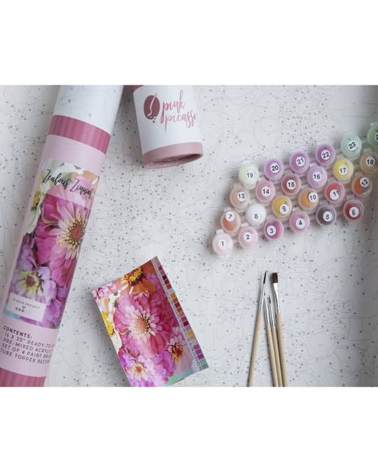 Modern Zealous Zinnias Paint by Numbers Neiman Marcus