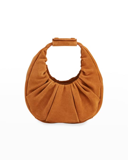 Mini Soft Suede Moon Hobo Bag