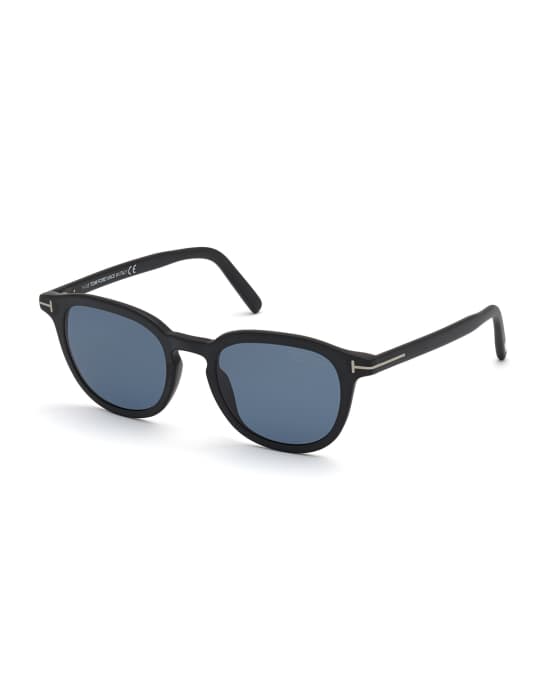 TOM FORD Men's Pax Round Acetate Sunglasses | Neiman Marcus