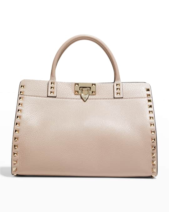 Valentino Garavani Small Rockstud Leather TopHandle Bag Neiman Marcus