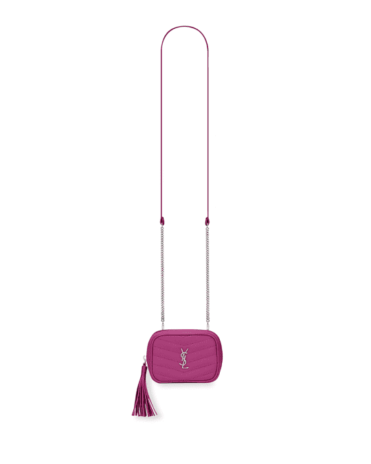 Saint Laurent Monogram YSL Key Pouch on Chain