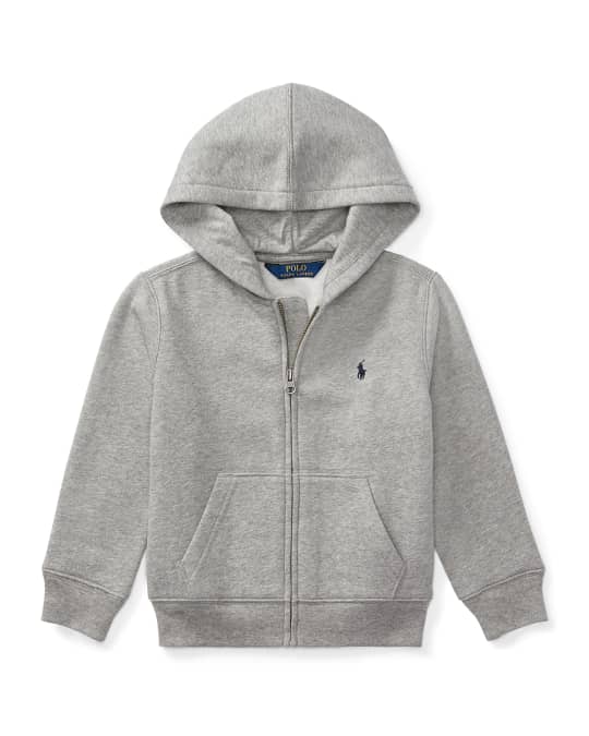 Ralph Lauren Childrenswear Boy's Cotton-Blend-Fleece Hoodie, Size 2-4 ...