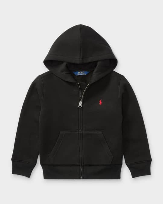 Boy's Knitted Fleece Hoodie, Size 2-4
