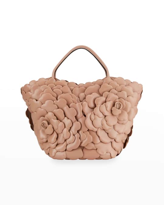 Valentino Garavani Atelier Rose 03 Edition Medium Leather Bucket Bag ...