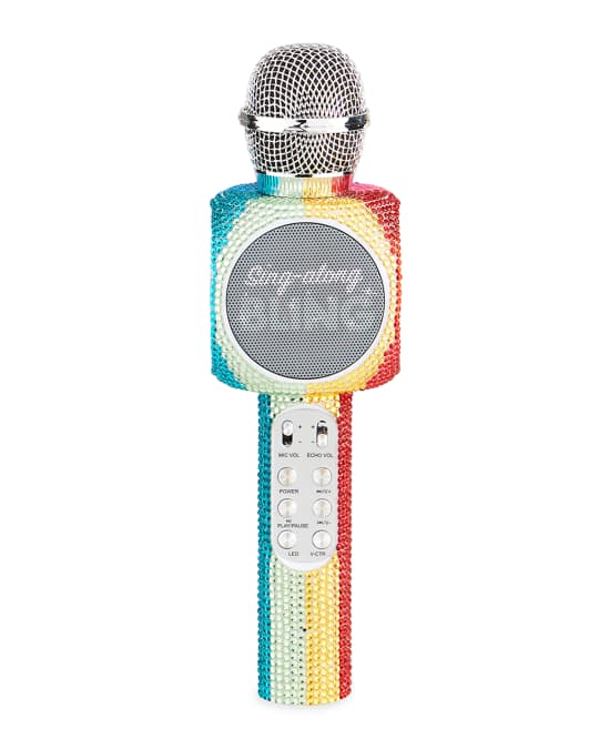 Wireless Express Rainbow Bling Wireless Karaoke Microphone