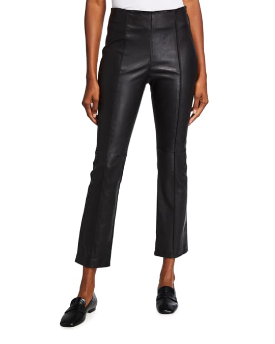 Escada leather outlet pants