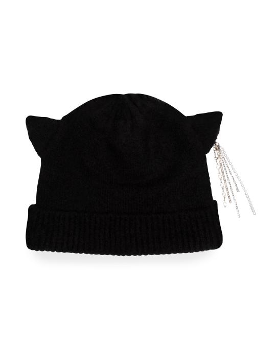 NWT Eugenia Kim Felix Chunky Knit Black Cat Ear Beanie Hat 1039225.jpg main image 3