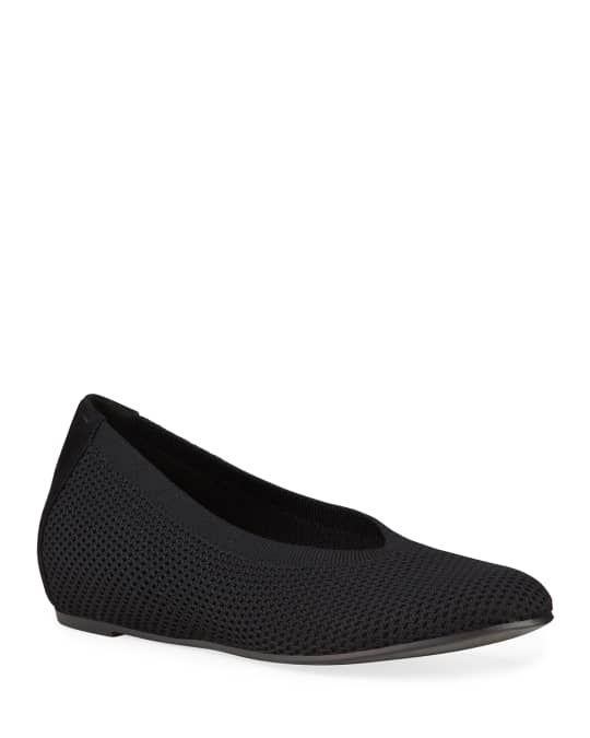 Eileen Fisher Seam Knit Ballerina Flats Neiman Marcus