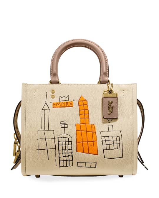 Coach x Jean-Michel Basquiat Rogue 25 Mecca Tote Bag | Neiman Marcus