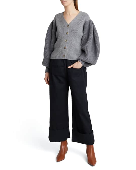 完璧すぎるが故三度も Loewe Balloon-Sleeve Marcus Neiman | Cardigan Wool カーディガン