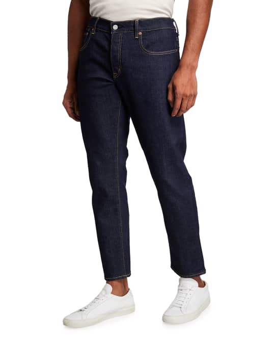 Men's MVM Dominic Slim-Tapered Dark-Wash Jeans
