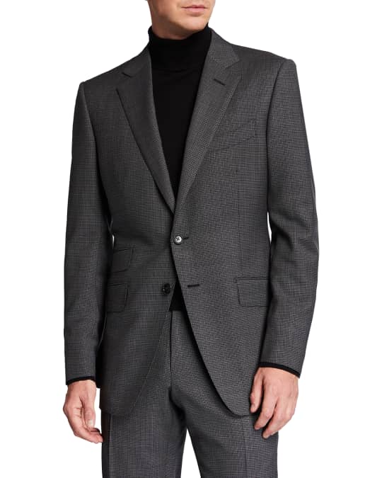 TOM FORD Men's O'Connor Micro-Check Wool Suit | Neiman Marcus