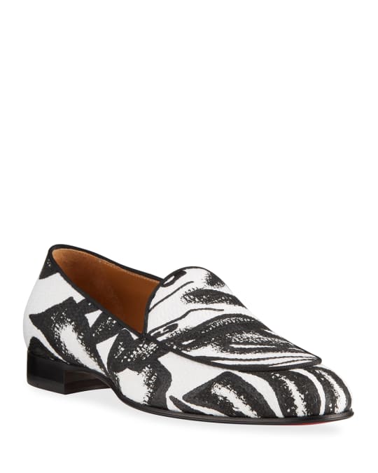 Christian Louboutin Men s Style On The Nile Printed Red Sole Slip