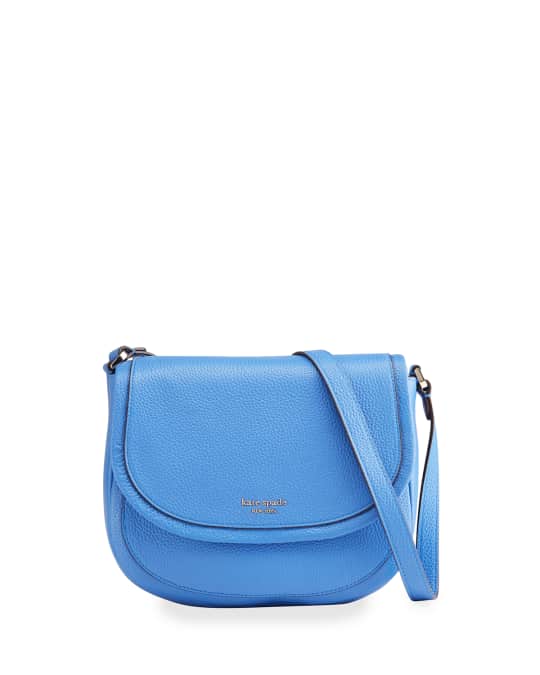 kate spade new york roulette large leather saddle bag Neiman Marcus