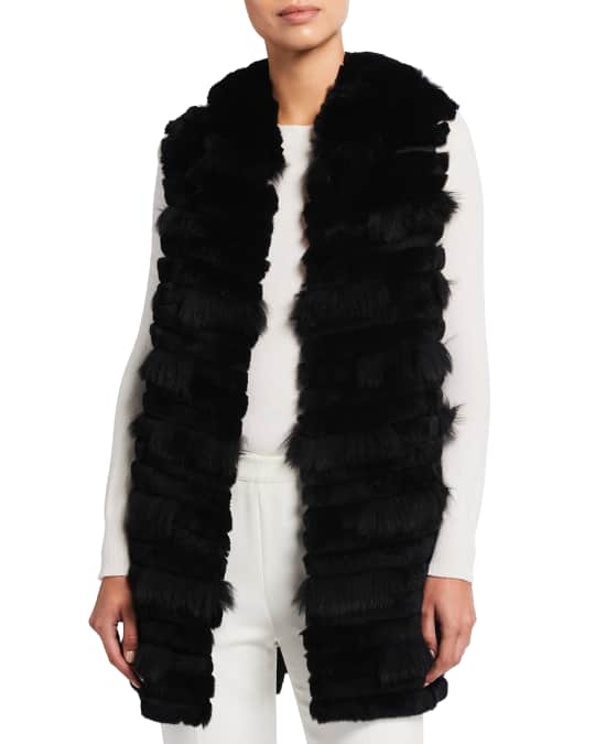 La fiorentina hotsell rabbit fur vest