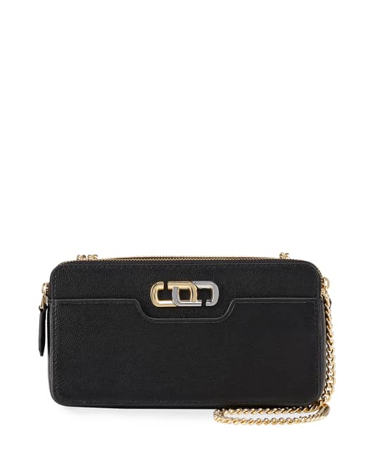 Chain Continental Leather Crossbody Bag