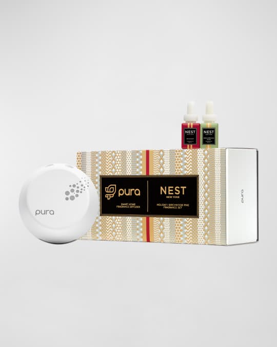 NEST New York Festive Pura Smart Home Fragrance Diffuser Set Neiman