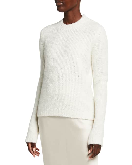 Gabriela Hearst Philippe Cashmere-Silk Boucle Knit Sweater | Neiman Marcus