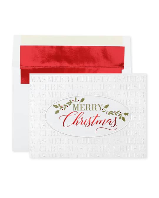 Carlson Craft Christmas Simplicity Greeting Cards, Set of 25  Neiman Marcus