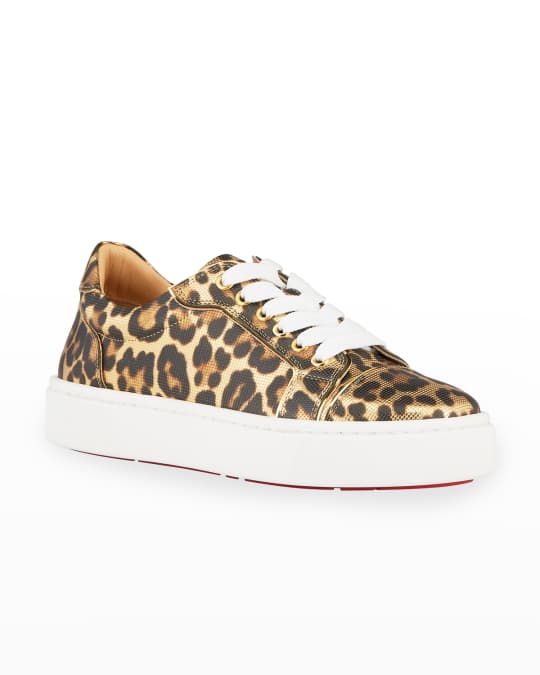 Christian Louboutin Vierissima Leopard Red Sole Sneakers | Neiman Marcus
