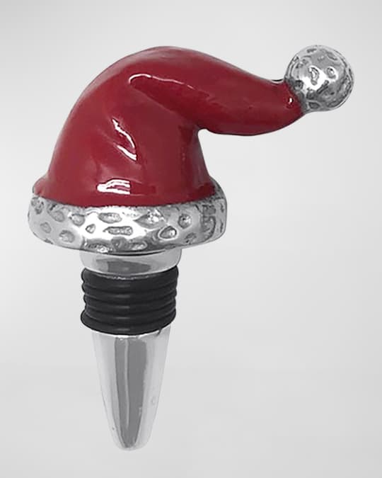 Red Santa Hat Bottle Stopper