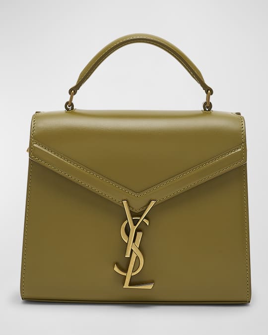 Saint Laurent Cassandre Mini Monogram YSL Box Calf Top-Handle Bag