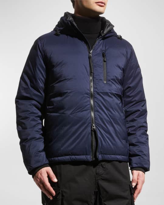 Canada goose men's lodge zip-front hoodie puffer online coat