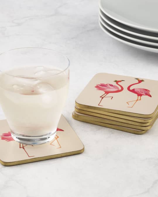 Sara Miller Sara Miller Flamingo Coasters, Set of 6 Neiman Marcus