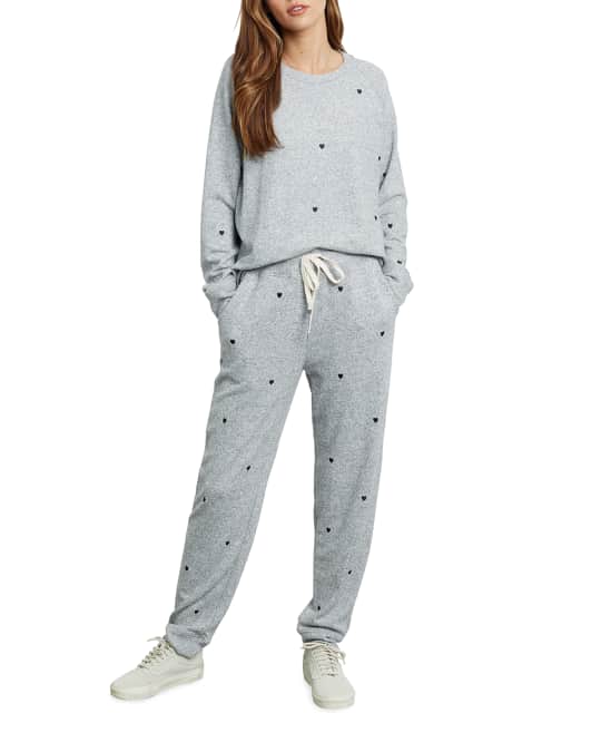 Rails Callahan Heart Embroidered Sweatshirt | Neiman Marcus