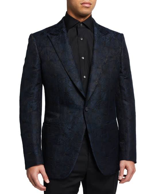 Men s Wool Floral Dinner Jacket
