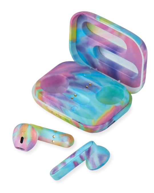 Iscream pastel tie dye earbuds 2025