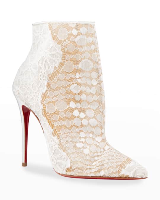 Christian louboutin cheap lace booties