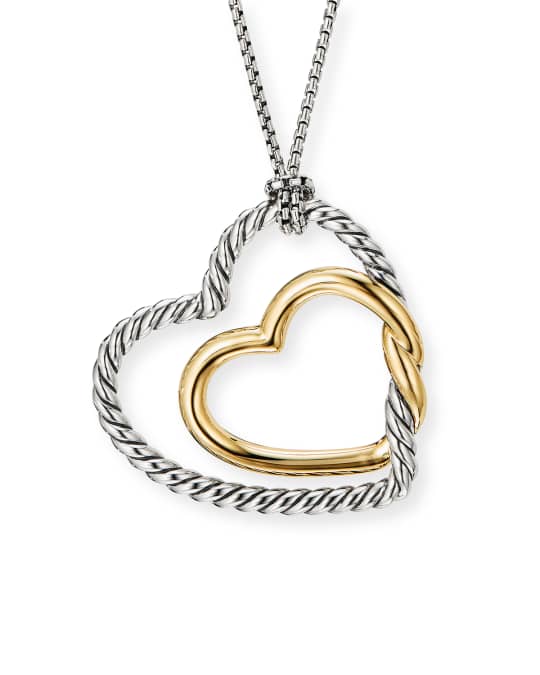 Continuance Two Tone Heart Necklace